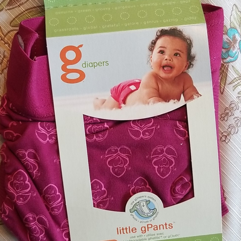 New gLotus Gdiaper Cloth Diaper pink girls baby